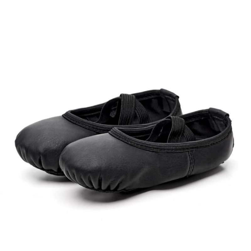 Zapatillas de ballet Stelle 2ML suela dividida de cuero negro