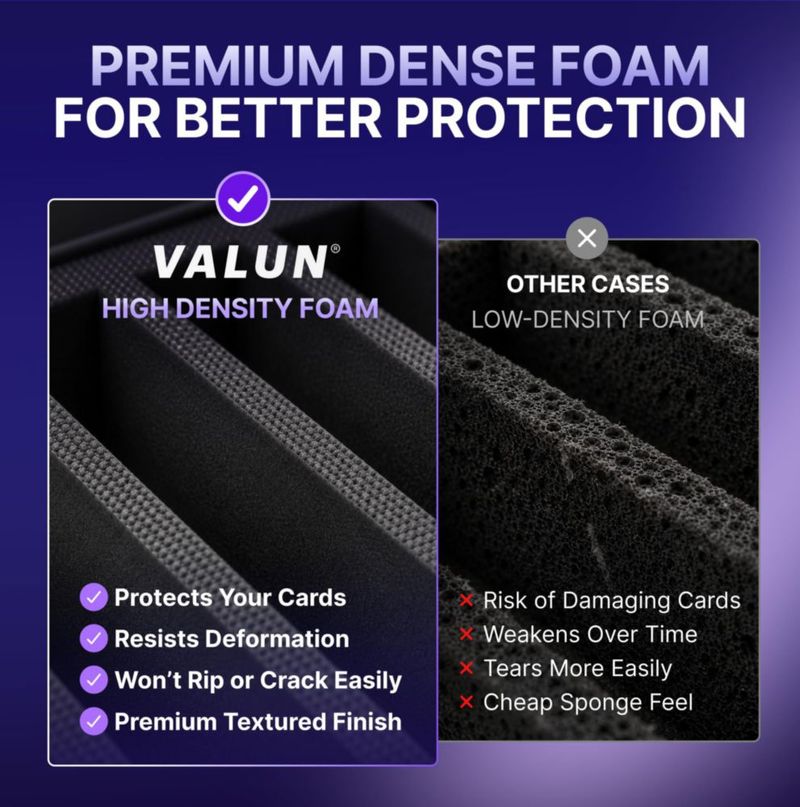 Caja de Almacenamiento para Cartas VALUN 160+ Premium con Slabs Graduados