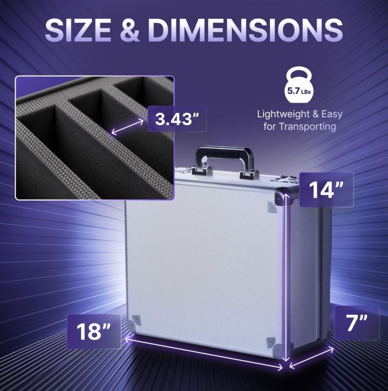 Caja de Almacenamiento para Cartas VALUN 160+ Premium con Slabs Graduados