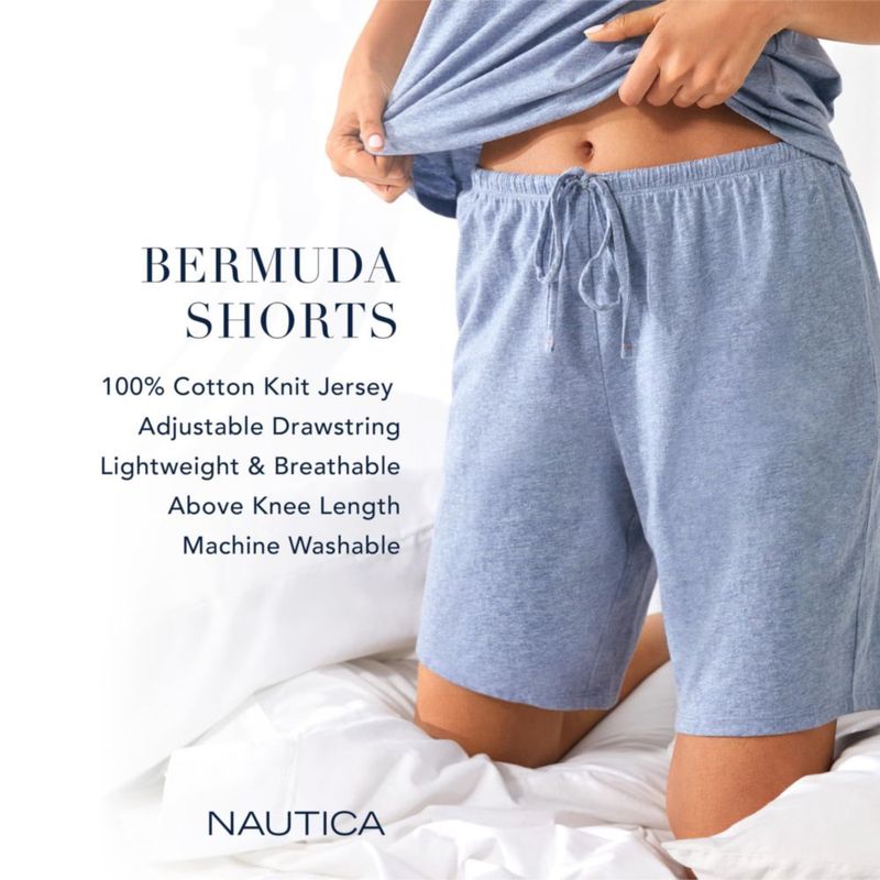 Bermudas de algodón para mujer Nautica – Pijama y descanso