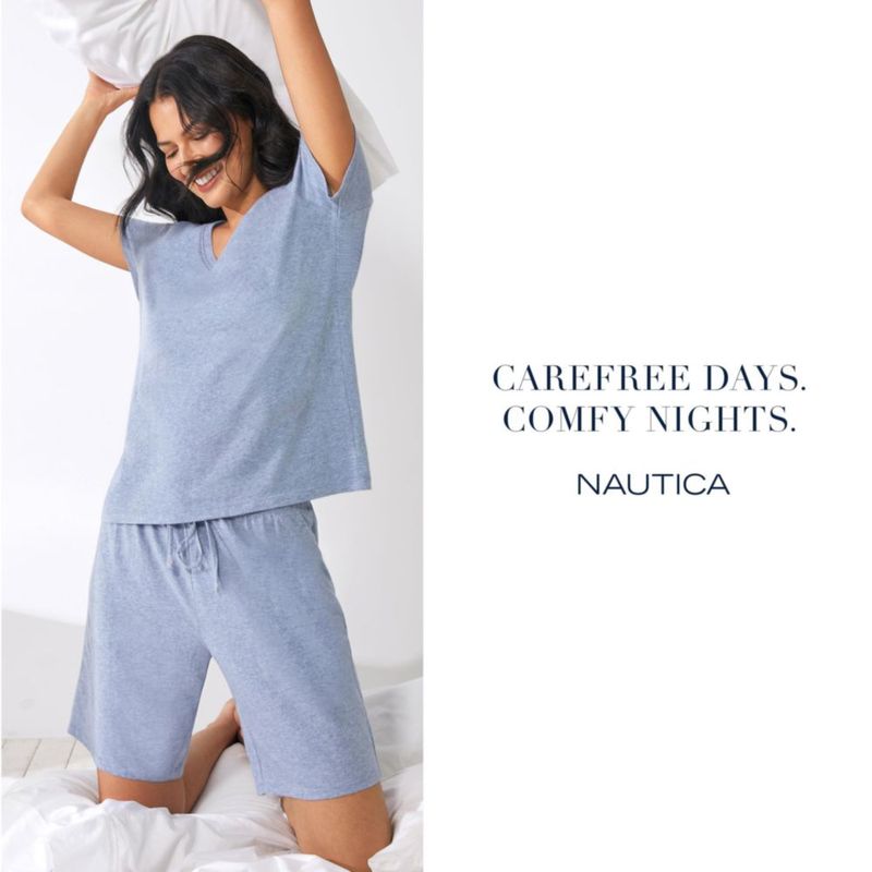 Bermudas de algodón para mujer Nautica – Pijama y descanso