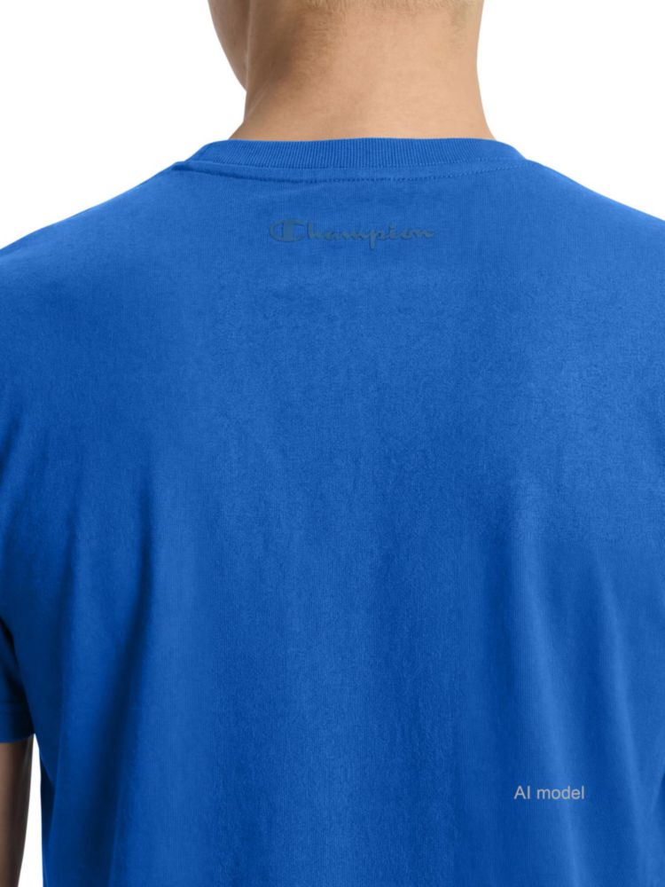 Camiseta Champion Classic Azul Nebulosa Talla Grande
