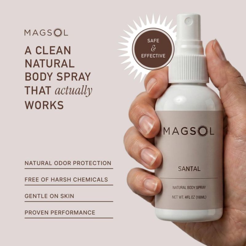Desodorante Corporal MagSol Organics 118 ml Santal Spray