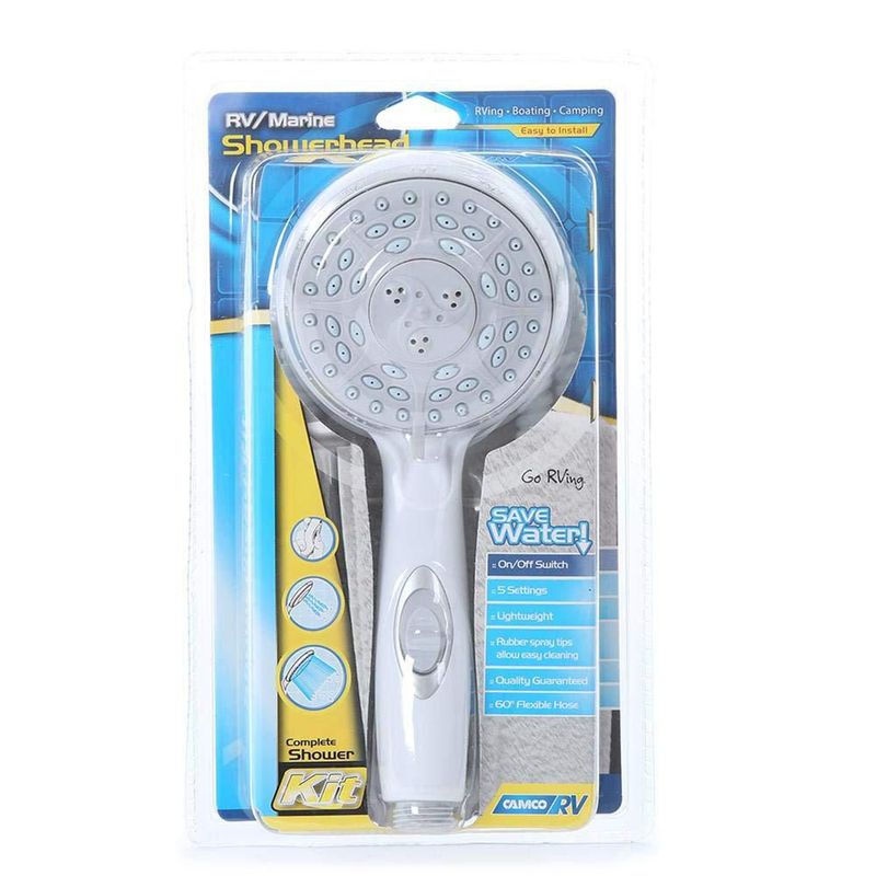 Kit de ahorro de agua marino para cabezal de ducha Camco 43714 RV 15 cm