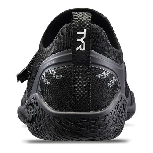 TYR Zapatilla Unisex DropZero Barefoot con Correa de Estabilidad – Negra
