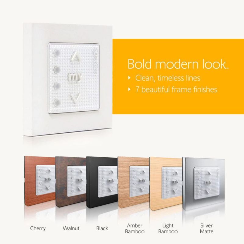 Control de pared Somfy Smoove 4 RTS inalámbrico de 4 canales