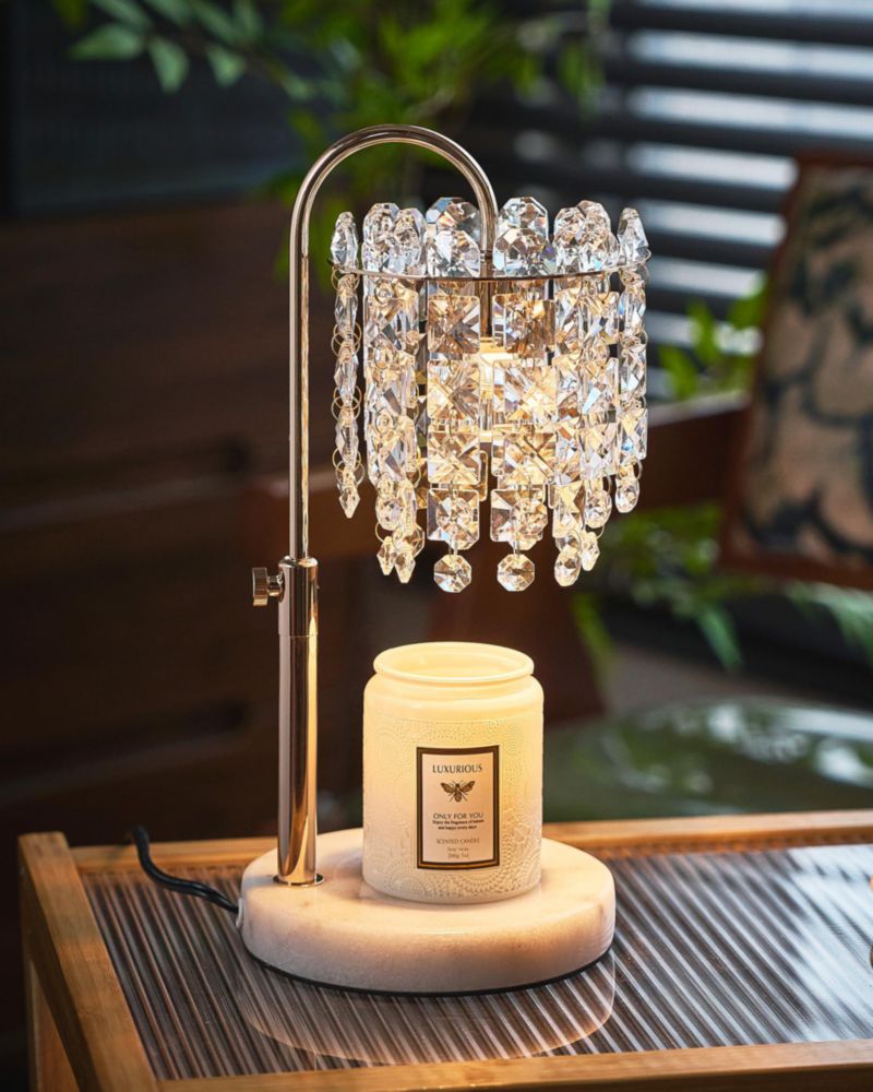 Calentador de Velas SIJIHOME con Dimmer y Base de Mármol Ajustable