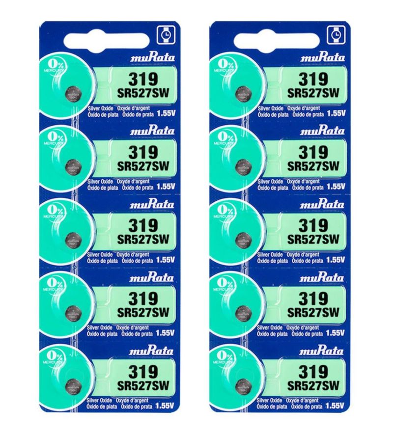 Batería Murata SR527SW 155 V óxido de plata (paquete de 10)
