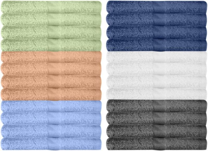 Paños de lavado KAHAF COLLECTION 30 cm Pack de 12 Multicolor