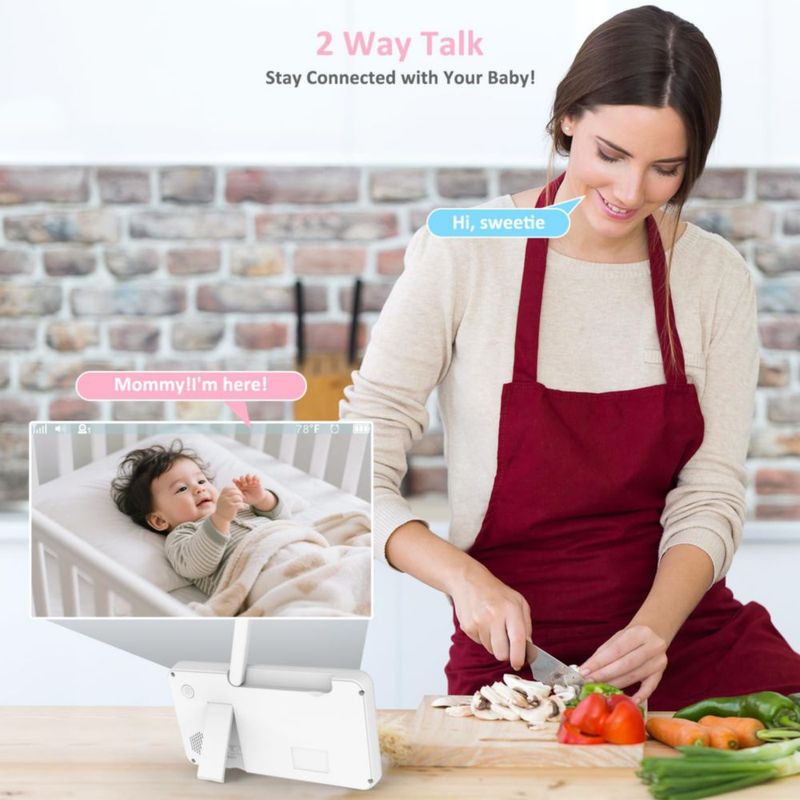 Monitor de bebé Baby Ganibs con pantalla de 15 cm sin Wi‑Fi