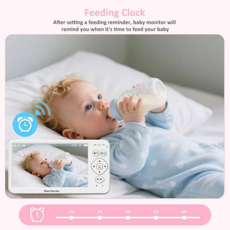 Monitor de bebé Baby Ganibs con pantalla de 15 cm sin Wi‑Fi
