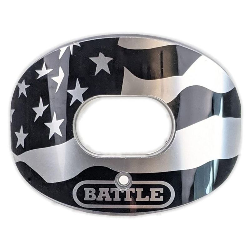 Protector bucal Battle Bandera Americana 2.0 Cromo Plateado