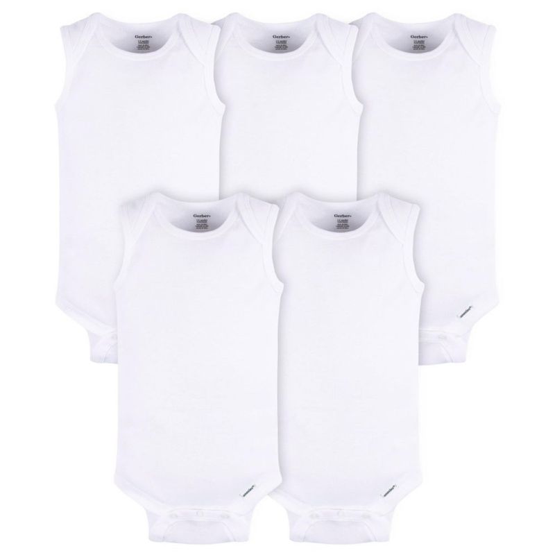 Body Gerber 18 meses blanco - Pack de 5