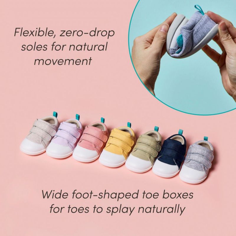 Zapatos de bebé Ten Little de algodón zapatillas aprobadas por APMA