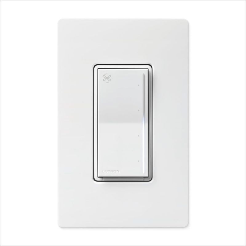 Control de Ventilador Lutron ST-FSQ-N-WH 15 A 120 V Blanco