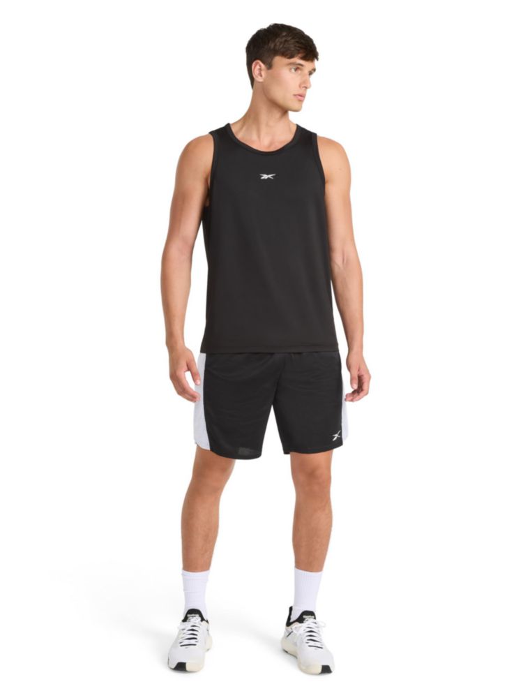 Pantalón corto Reebok 23 cm Malla Negro Talla Grande