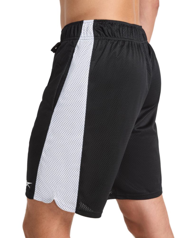 Pantalón corto Reebok 23 cm Malla Negro Talla Grande