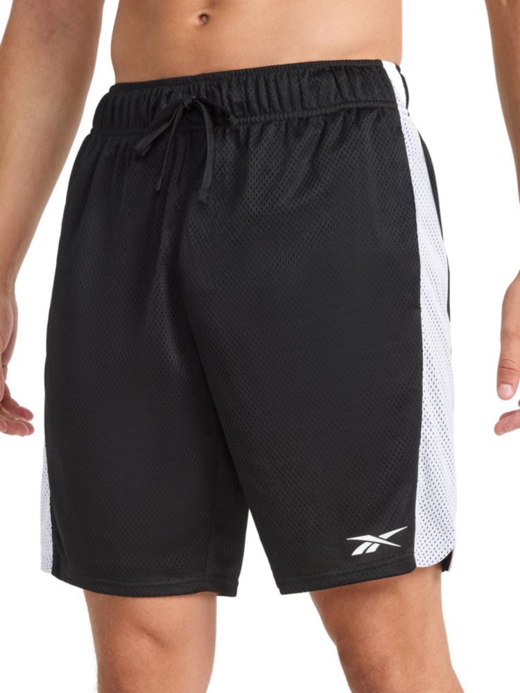 Pantalón corto Reebok 23 cm Malla Negro Talla Grande