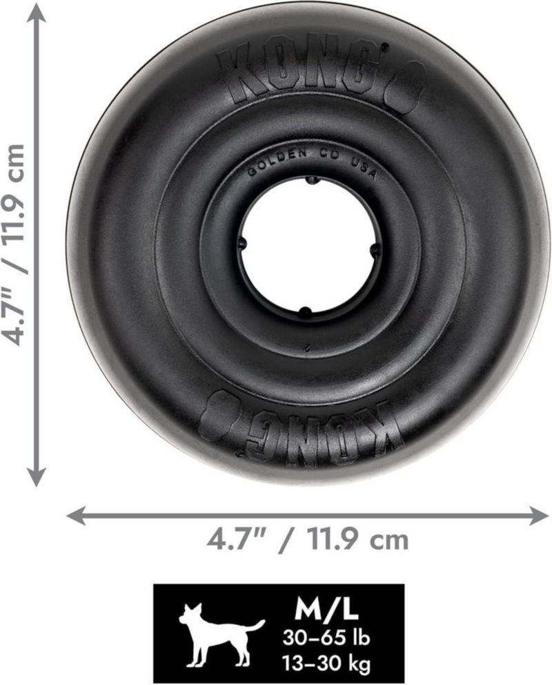 Juguete de masticar KONG Extreme Donut para perros medianos y grandes (13‑30 kg)