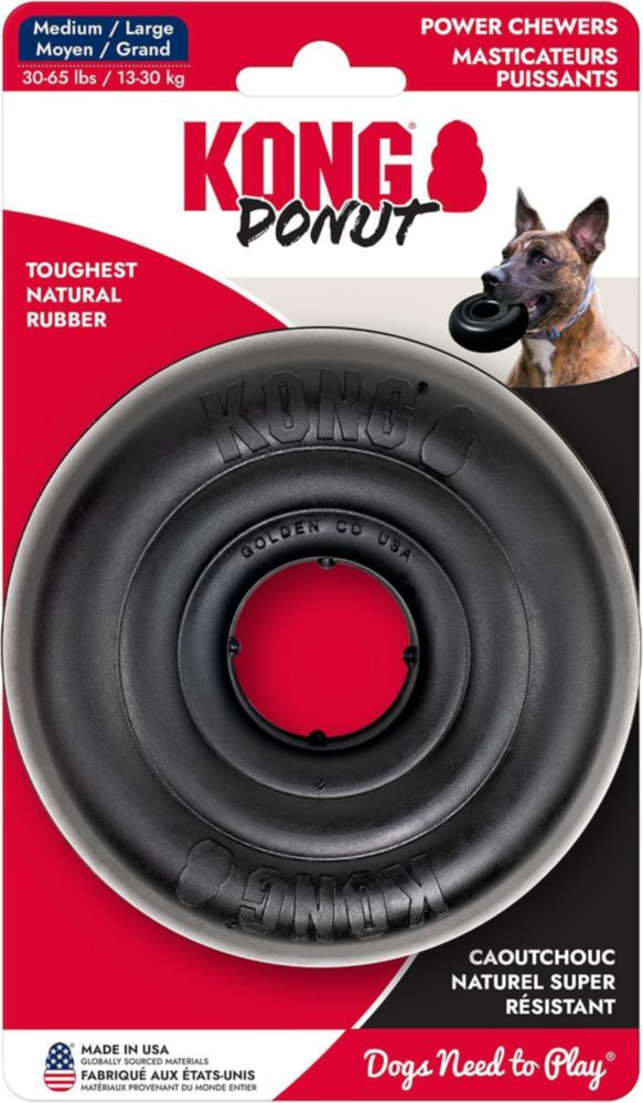 Juguete de masticar KONG Extreme Donut para perros medianos y grandes (13‑30 kg)