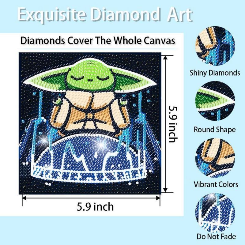 Kit de arte con diamantes Baiwanerxiang para niños de 8 a 12 años juego de 4