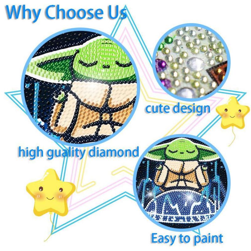 Kit de arte con diamantes Baiwanerxiang para niños de 8 a 12 años juego de 4