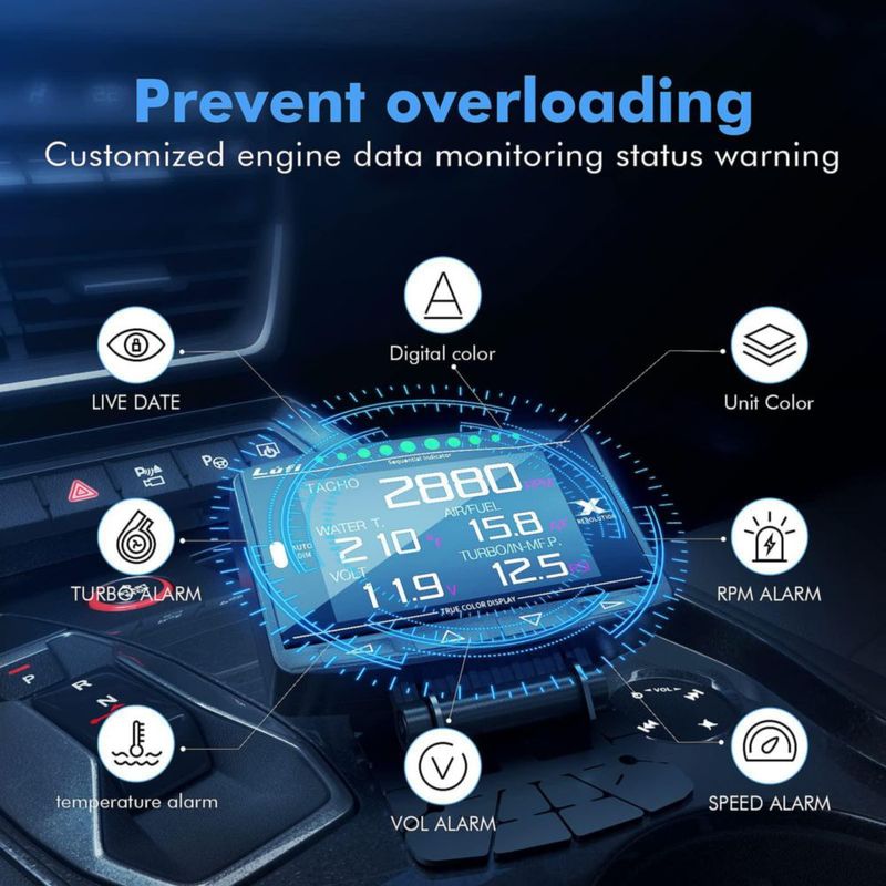 Medidor OBD2 Lufi X1 Multifunción para Automóvil