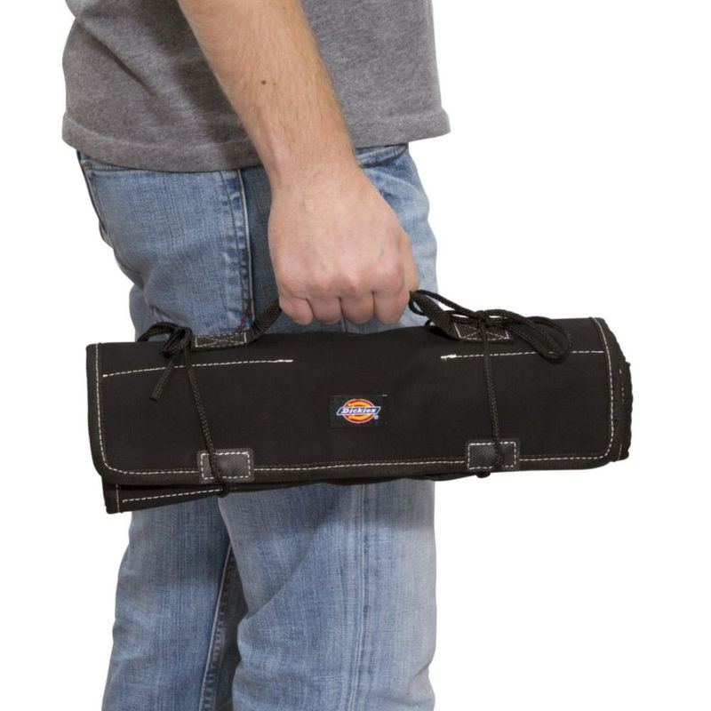 Organizador enrollable de herramientas Dickies 66 cm x 36 cm 23 bolsillos negro