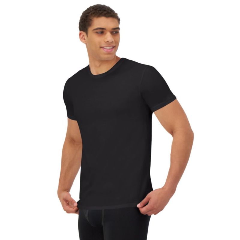 Camiseta interior Hanes Ultimate para hombre - Pack de 4 negras