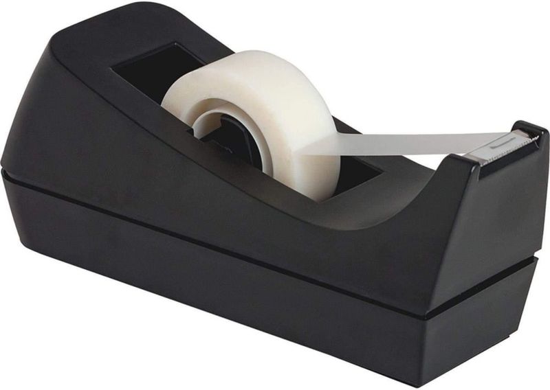 Dispensador de cinta adhesiva Manaloom negro 25 cm (pack de 24)