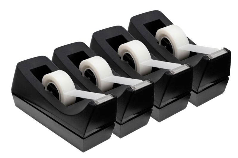 Dispensador de cinta adhesiva Manaloom negro 25 cm (pack de 24)