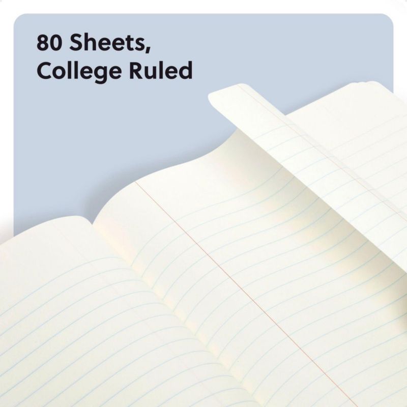 Cuaderno de composición U Brands 80 hojas rayadas azul