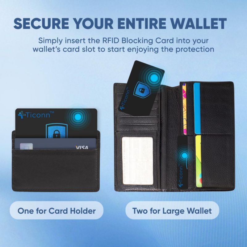 Tarjeta RFID TICONN Pack de 10 Bloqueador NFC Antirrobo