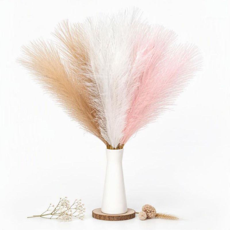 Hierba de Pampas Cong He 55 cm 30 piezas Tricolor