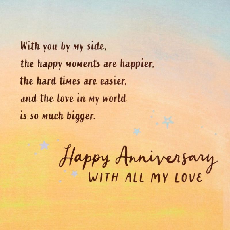 Tarjeta de aniversario Hallmark 14 cm para marido o novio