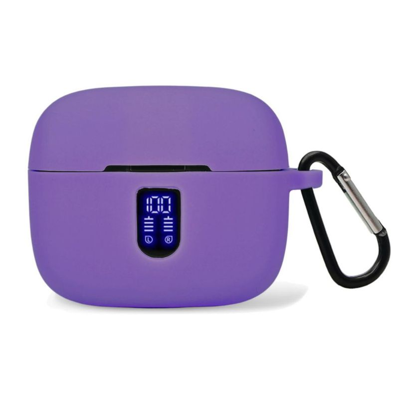 Estuche para auriculares claiol TAGRY X08 morado con mosquetón