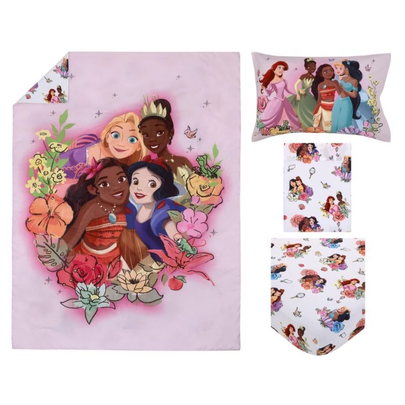 Juego de ropa de cama NoJo 71 cm x 132 cm 4 piezas "Alice's Wonderland" de Disney