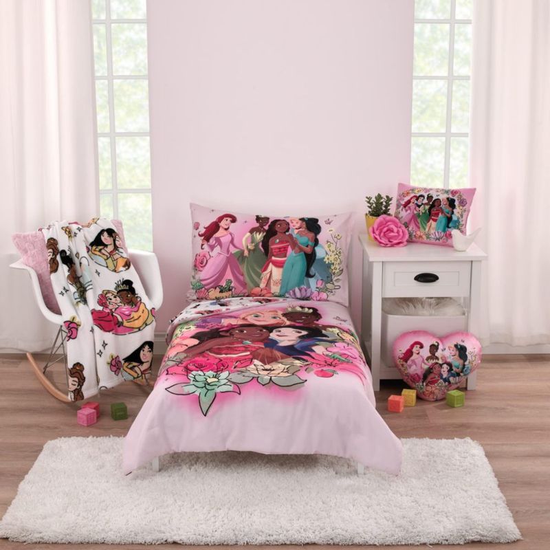 Juego de ropa de cama NoJo 71 cm x 132 cm 4 piezas "Alice's Wonderland" de Disney