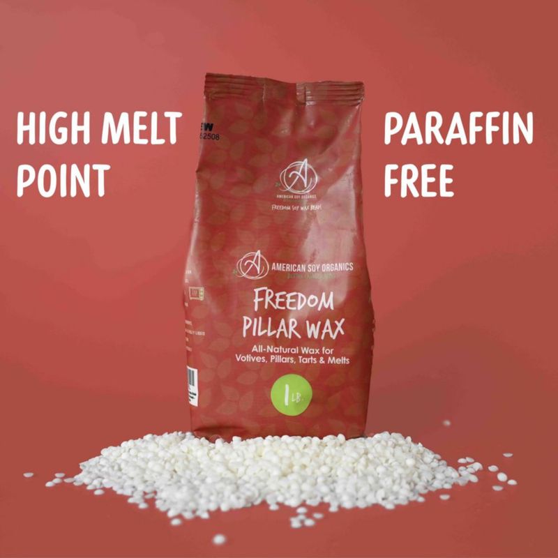 Perlas de cera de soja American Soy Organics 454 g 1 lb