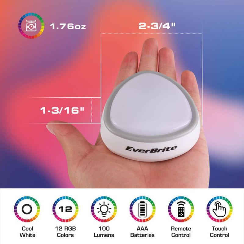 Luces táctiles EverBrite 3 unidades con control remoto LED