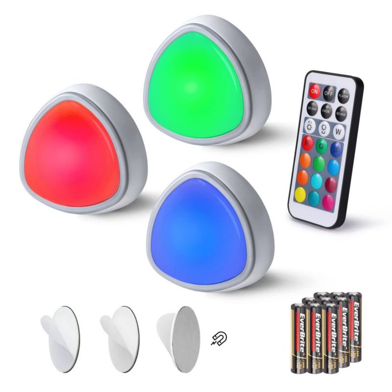 Luces táctiles EverBrite 3 unidades con control remoto LED