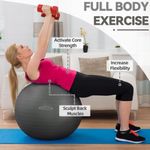 Pelota de ejercicio Fitvids XL de 76 cm antiexplosión y antideslizante
