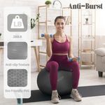 Pelota de ejercicio Fitvids XL de 76 cm antiexplosión y antideslizante