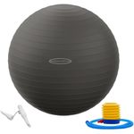 Pelota de ejercicio Fitvids XL de 76 cm antiexplosión y antideslizante