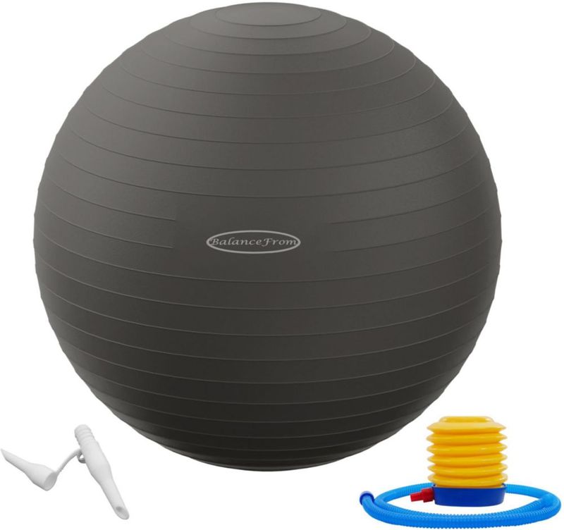 Pelota de ejercicio Fitvids XL de 76 cm antiexplosión y antideslizante
