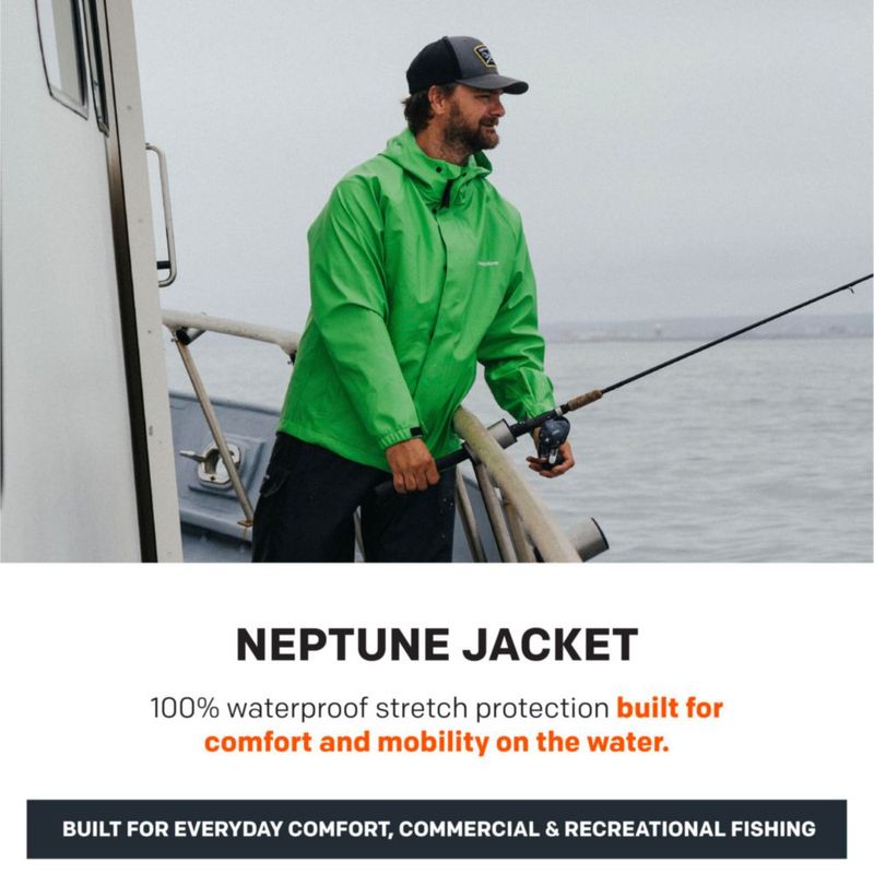 Chaqueta Grundéns Neptune Amarillo Alta Visibilidad Talla Media