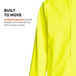 Chaqueta Grundéns Neptune Amarillo Alta Visibilidad Talla Media