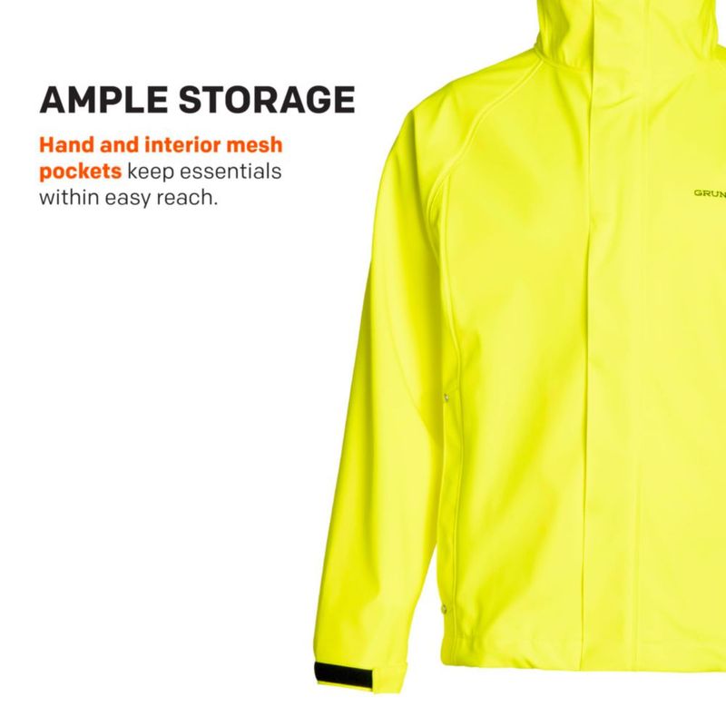 Chaqueta Grundéns Neptune Amarillo Alta Visibilidad Talla Media