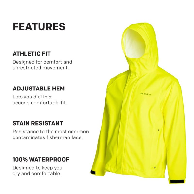 Chaqueta Grundéns Neptune Amarillo Alta Visibilidad Talla Media