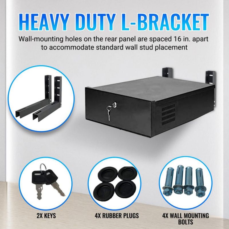 Caja de Seguridad para DVR ARES VISION 46 × 46 × 13 cm Acero